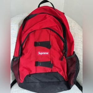 Supreme red backpack. Like new